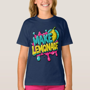 T-shirt Faire Lemonade Neon Pop-Art Bubble Logo