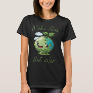 T-shirt Faire les pois pas guerre Vegetarian Plantbased Gl
