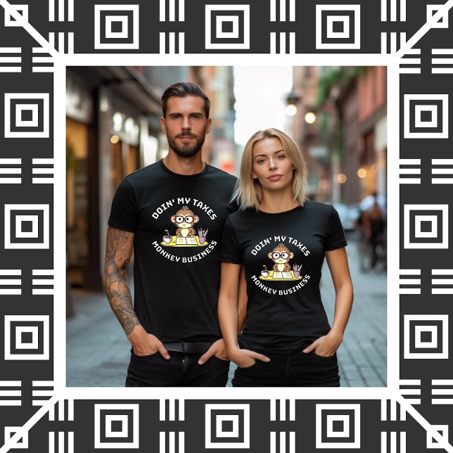 T-shirt Faire mes impôts - Singe (Créateur téléchargé)