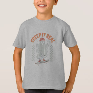 T-shirt Faire monter le creep en mode rétro pour Halloween