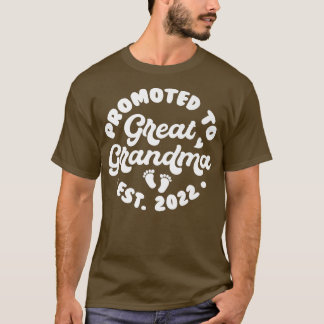 T-shirt Faire-part Bébé Promu À Grand Grand Grand-Mère 202