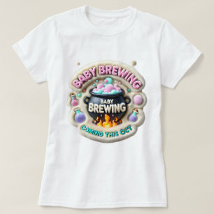 T-shirt Faire-part de brassage de bébé d'Halloween