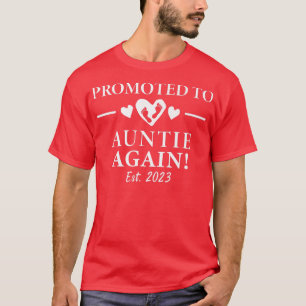T-shirt Faire-part De Grossesse 2023 Promu À La Tante Aga