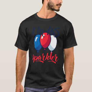 T-shirt Faire-part de grossesse 4 juillet Sparkler