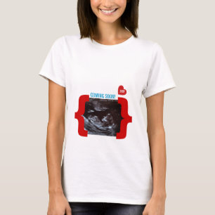 T-shirt Faire-part de sonogramme d'ultrason de surprise
