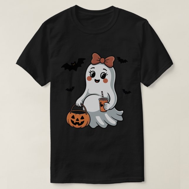 T-shirt Faire-part d'Halloween fantôme | Maternité (Design devant)