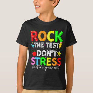 T-shirt Faire passer le test avec humour pour les enseigna