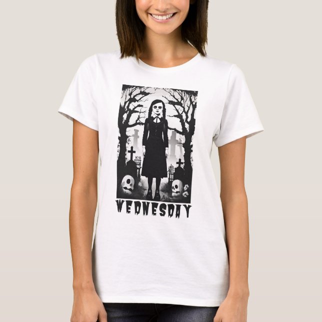 T-shirt Faire place à la délicieuse Macabre : un Ode à la  (Devant)