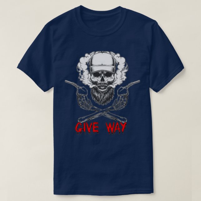 T-shirt Faire place au conducteur de camion barbu Classic  (Design devant)