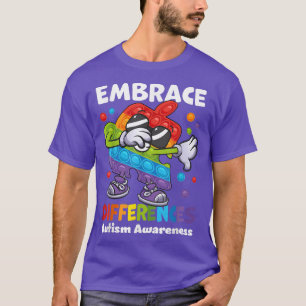 T-shirt Faire place aux différences Autisme Dabbing Puzzle