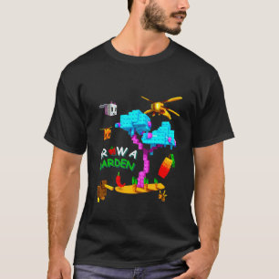 T-shirt Faire pousser un jardin Kiwi Lapin Abeille Libellu