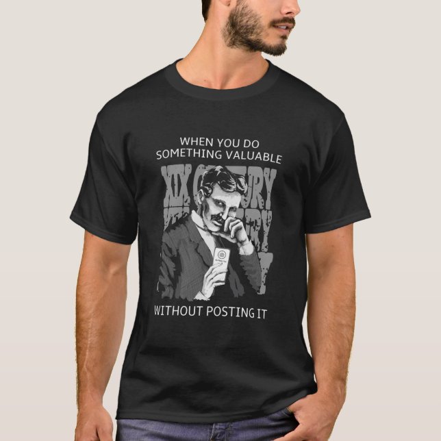 T-shirt faire quelque chose de précieux sans publier nikol (Devant)