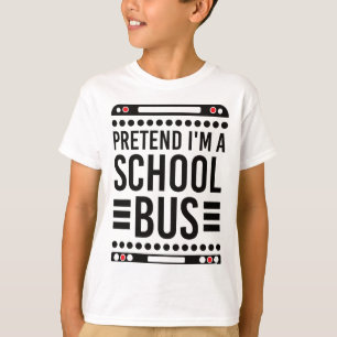 T-shirt Faire semblant d'être un costume de bus scolaire H