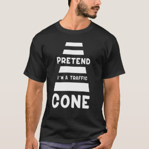T-shirt Faire semblant d'être un costume de trafic cône de