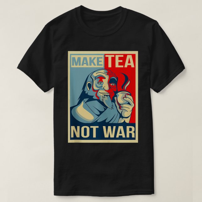T-shirt Faire Thé pas Tea-over Japonais Bouddha Herbal Pai (Design devant)