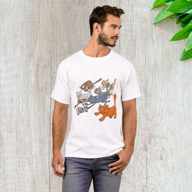 T-shirt Faire tourner des chats (Créateur téléchargé)