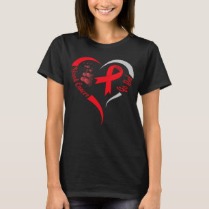 T-shirt faire un coeur de sensibilisation au cancer du san