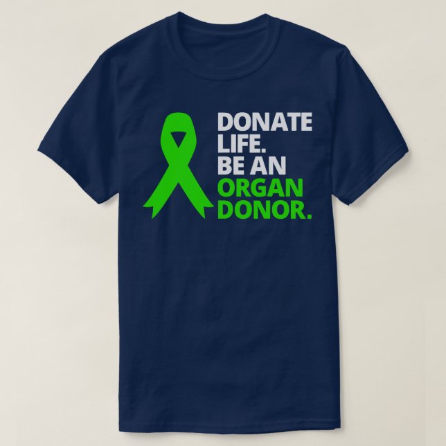 T-shirt Faire un don Vie Être un organe Donateur Sensibili (Design devant)