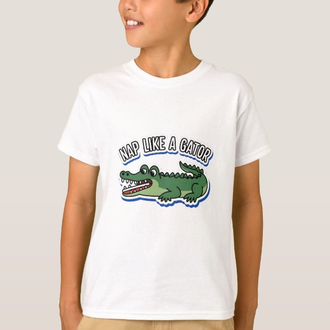T-shirt Faire une sieste comme un Gator (Devant)