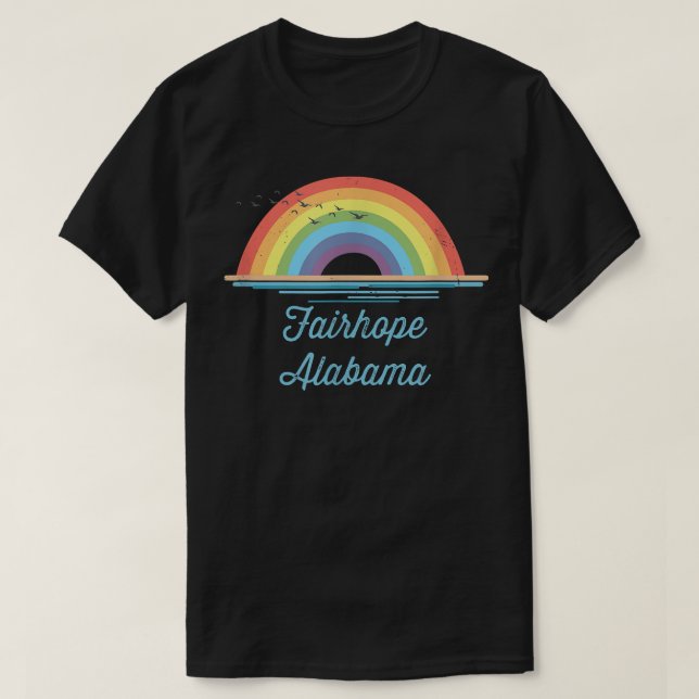 T-shirt Fairhope Alabama Graphisme Souvenir (Design devant)