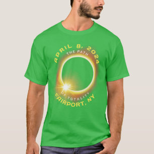 T-shirt Fairport New York Solar Eclipse Totalité Avril 8 2