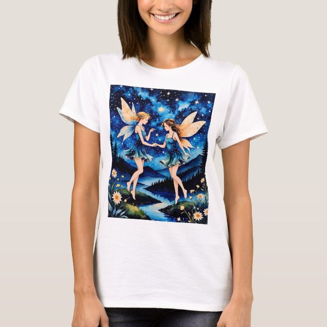 T-shirt Fairy Dreamland Starry Night Tee (Devant)