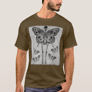 T-shirt Fairy Grunge Fairycore Squelette Papillon Gothique