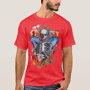 T-shirt Fairy Grunge Papillon Wing Skeleton Fairycore Aes