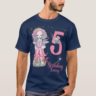 T-shirt Fairy Tale Fairies Princesse Anniversaire 1ère 4e