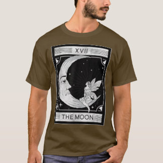 T-shirt Fairycore Esthétique La Carte Lune Fée Tarot