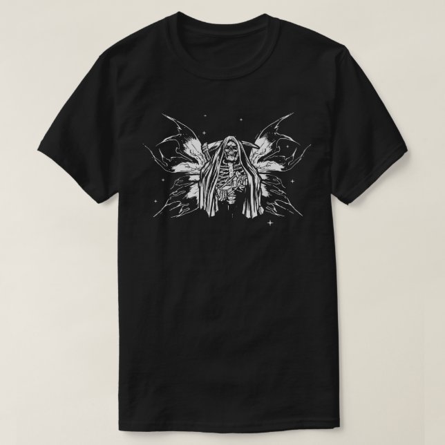 T-shirt Fairycore Fairy Skeleton Grim Reaper Obtenu (Design devant)