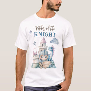 T-shirt Fairytale Dreamy Dragon Blue Knight Baby shower