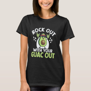T-shirt Fais du Rock avec ton Guac Out Drôle Avocat Végéta