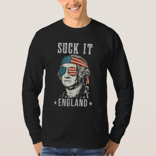 T-shirt Fais le, Angleterre  4 juillet George Washington 1