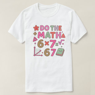 T-shirt Fais Le Calcul – Conception De Classe Kawaii Tenda