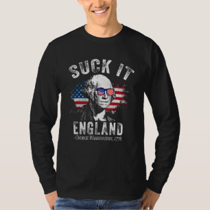 T-shirt Fais Nous Envie Angleterre 4 Juillet George Washin