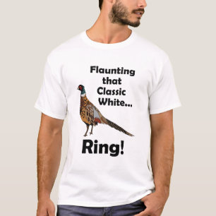 T-shirt Faisan à collier exhibant son anniversaire avec un