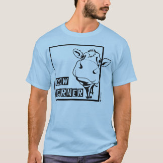 T-SHIRT FAISANT LE COIN DE CRICKET DE VACHE