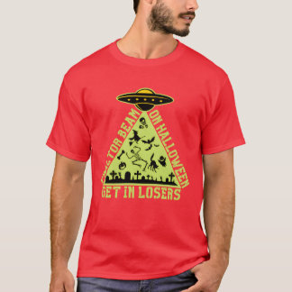 T-shirt Faisceau de tracteur sur l'ami Halloween