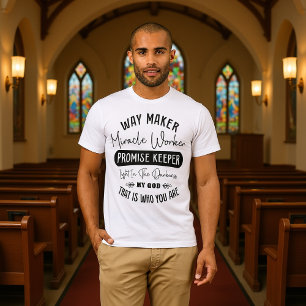 T-shirt Faiseur de voie Lumière dans la déclaration des té