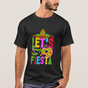 T-shirt Faisons la Fête Chapeau Mexicain Guitare Couleurs