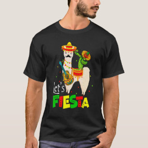 T-shirt Faisons la Fête Lama Cinco De Mayo Cactus Sombrero