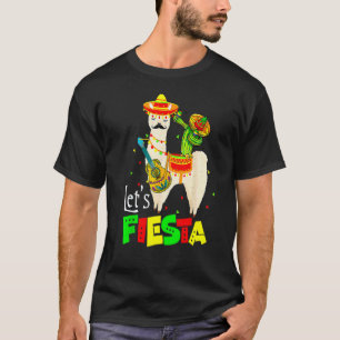 T-shirt Faisons la Fête Lama Cinco De Mayo Cactus Sombrero