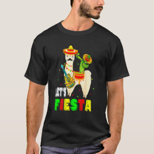 T-shirt Faisons la Fête Lama Cinco De Mayo Cactus Sombrero