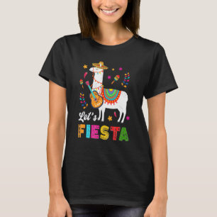 T-shirt Faisons la Fête Lama Cinco De Mayo Cactus Sombrero