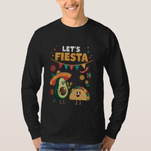 T-shirt Faisons la Fête Taco Avocat Drôle Cinco De Mayo Me