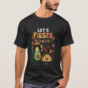 T-shirt Faisons la Fête Taco Avocat Drôle Cinco De Mayo Me