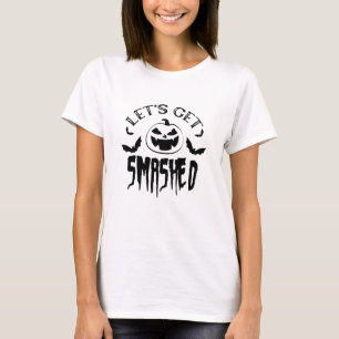 T-shirt Faisons tomber le Citrouille Éffrayant d'Halloween