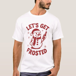 T-shirt Faisons un bonhomme de neige givré Bière Noël snar