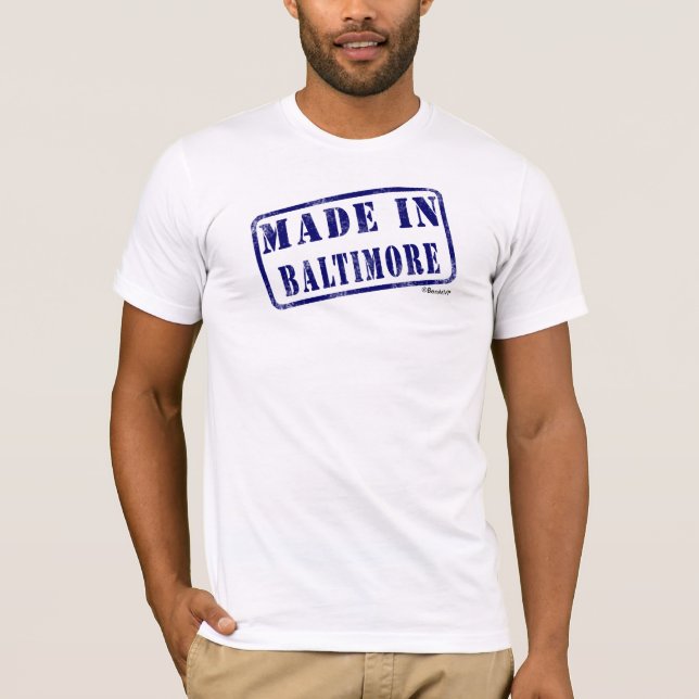 T-shirt Fait à Baltimore (Devant)